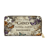 Faithful Blossom - Leather Wallet Purse