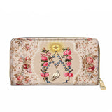 Roses of the Rosary Leather Wallet Purse