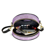 Catholight Faithful Bloom Leather Circle Crossbody Bag