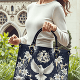 The Holy Spirit and Lily Devotional Leather Bag