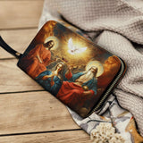 Coronation Of Mary Leather Wallet Purse