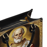 Saint Nicholas The Patron of Generosity Leather Bag