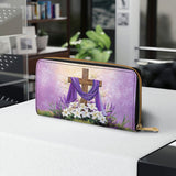 Faithful Bloom Leather Wallet Purse