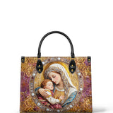 Divine Madonna and Child Tote Bag - Elegant Religious Artwork