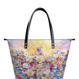 Catholight Floral Resurrection Leather Tote Bags