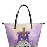 Catholight Faithful Bloom Leather Tote Bags