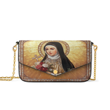 Catholight The Little Flower of Grace Envelope Chain Crossbody Bag