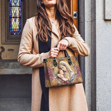 Catholight  Divine Madonna And Child Leather Bag