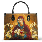 Catholight  The Lily Of Purity Leather Bag