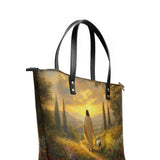 Catholight Divine Light and Love Leather Tote Bags