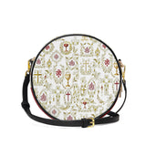 Catholight The Timeless Faith Leather Circle Crossbody Bag