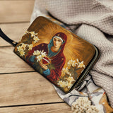 The Lily Of Purity Leather Wallet Purse