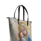 Catholight Divine Grace and Serenity Leather Tote Bag