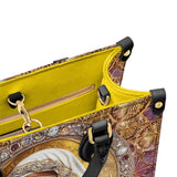 Catholight  Divine Madonna and Child Leather Handbag - Elegant Religious Artwork