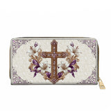 Faith & Florals Leather Wallet Purse