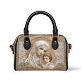 Catholight  Heavenly Grace In Radiant Splendor Leather Mini Satchel