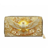 Wings of Serenity Leather Wallet Purse