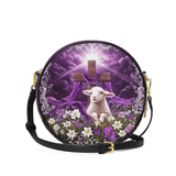 Catholight Eternal Hope Leather Circle Crossbody Bag