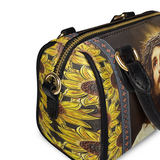 Catholight  Crown of Thorns and Sunflower Grace Leather Mini Satchel