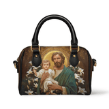 Catholight  Guardian of Faith and Purity Leather Mini Satchel