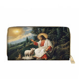 The Divine Shepherd's Grace Leather Wallet Purse