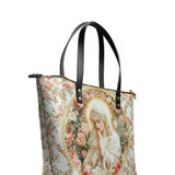 Catholight Virgin Mary's Grace Leather Tote Bags