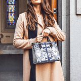 The Cross Amidst Blooming Faith Leather Bag