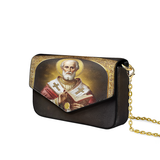 Catholight Saint Nicholas The Patron of Generosity Envelope Chain Crossbody Bag