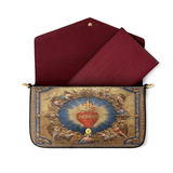 Catholight Sacred Heart of Divine Love Envelope Chain Crossbody Bag