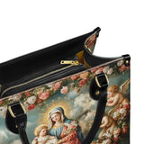 Catholight  Halo Of Roses Leather Bag