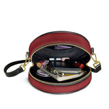 Catholight Blooming With Faith Leather Circle Crossbody Bag