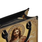 Jesus the Savior Eternal Light Leather Bag