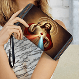 A Testament of Grace and Compassion - Leather Wallet Purse