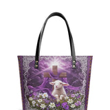 Catholight Eternal Hope Leather Tote Bag