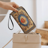 Sacred Heart of Divine Love - Leather Wallet Purse