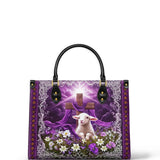 Lamb of God Cross Tote Bag - Spiritual Art for Believers