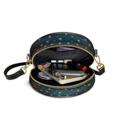 Catholight The Queen of Heaven Leather Circle Crossbody Bag