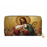 Catholight  Lamb of Grace Leather Wallet Purse