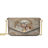 Catholight Heavenly Grace In Radiant Splendor Envelope Chain Crossbody Bag