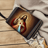 A Testament of Grace and Compassion - Leather Wallet Purse