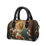 Catholight  Guardian of Faith and Purity Leather Mini Satchel