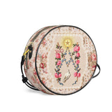 Catholight Roses of the Rosary Leather Circle Crossbody Bag