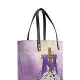 Catholight Faithful Bloom Leather Tote Bags