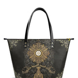 Catholight The Corpus Christi Elegance Leather Tote Bags