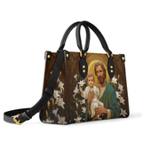 Guardian of Faith and Purity Leather Bag