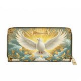 Grace of the Holy Spirit Personalized Leather Wallet Purse