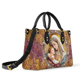 Catholight  Divine Madonna And Child Leather Bag