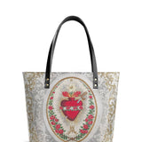 Catholight Immaculate Heart of Mary Elegance Leather Tote Bag