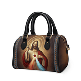 Catholight  A Testament of Grace and Compassion Leather Mini Satchel