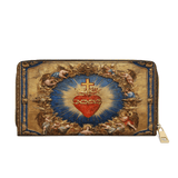 Sacred Heart of Divine Love - Leather Wallet Purse